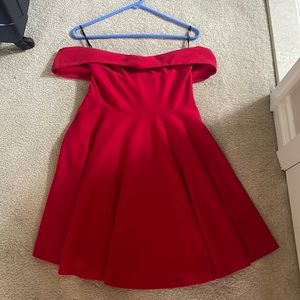 Red Off the Shoulder Dress size Medium